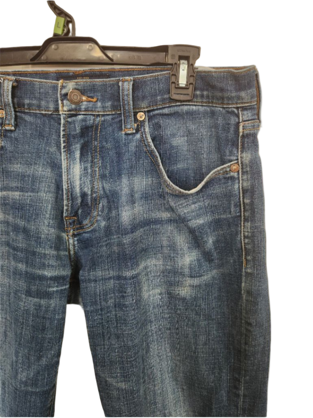 Lucky Brand Blue Slim Straight Jeans Waist 32 Inseam 30 - Picture 3 of 12